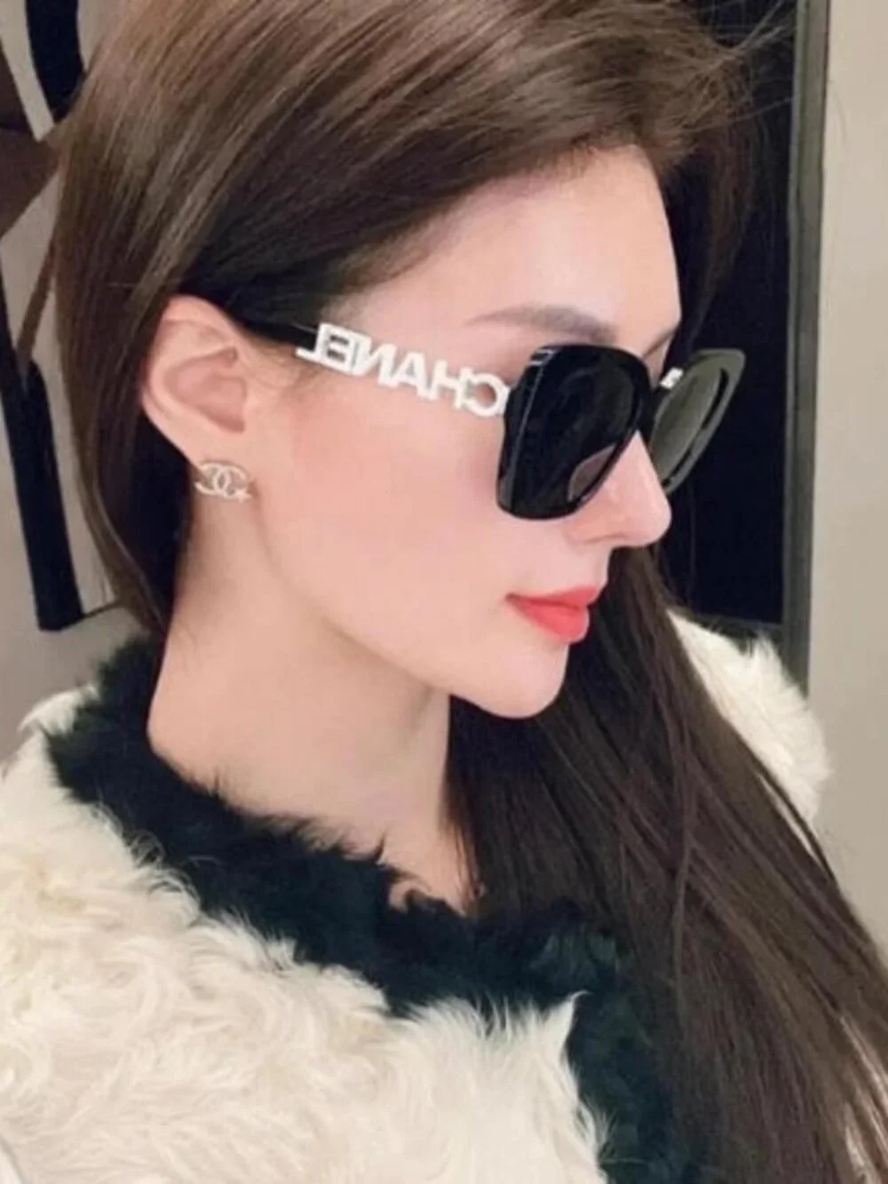 CHANEL Black Acetate Sunglasses – Complete with Original Box & Leather Case